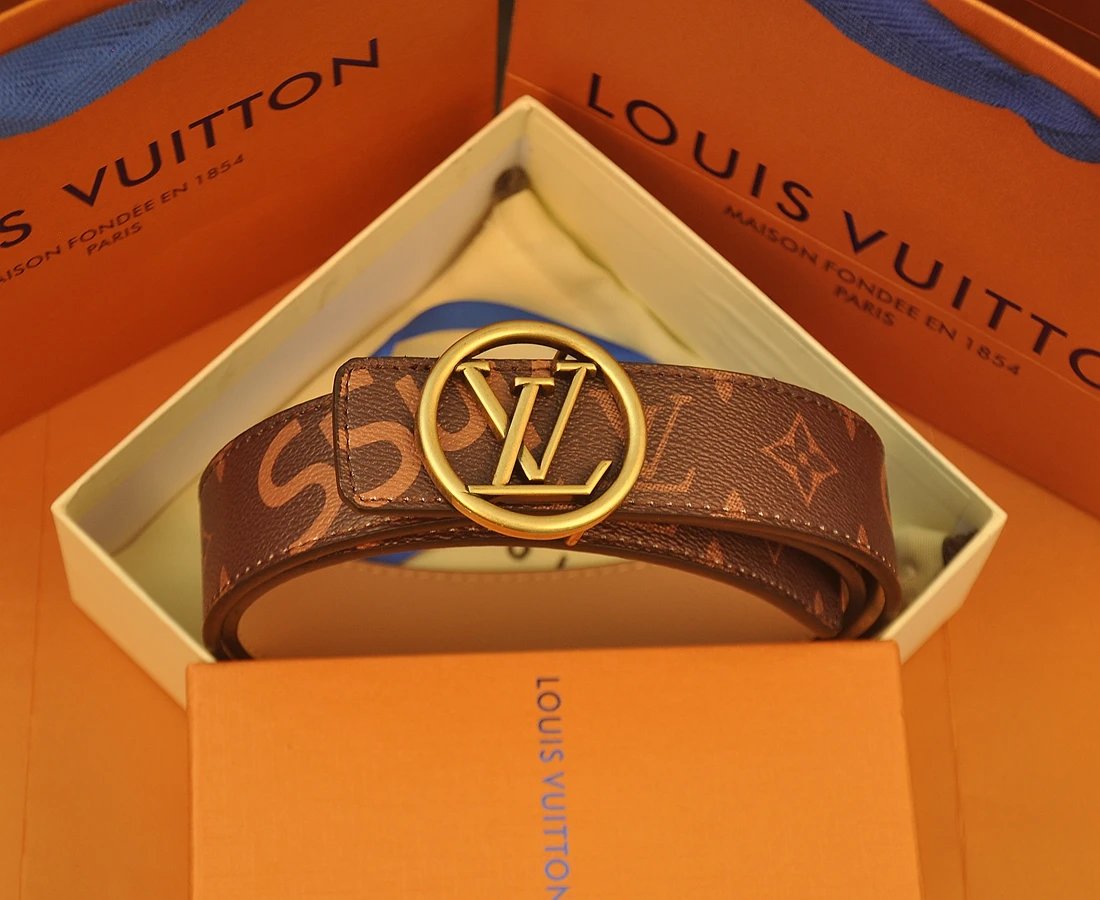 Louis Vuitton Belts LV initial buckle belt — 22