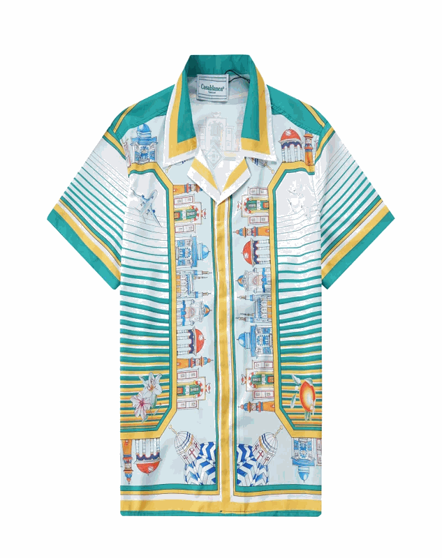 Casablanca Shirts Short-Sleeve Printed Button-Up Shirt image 4