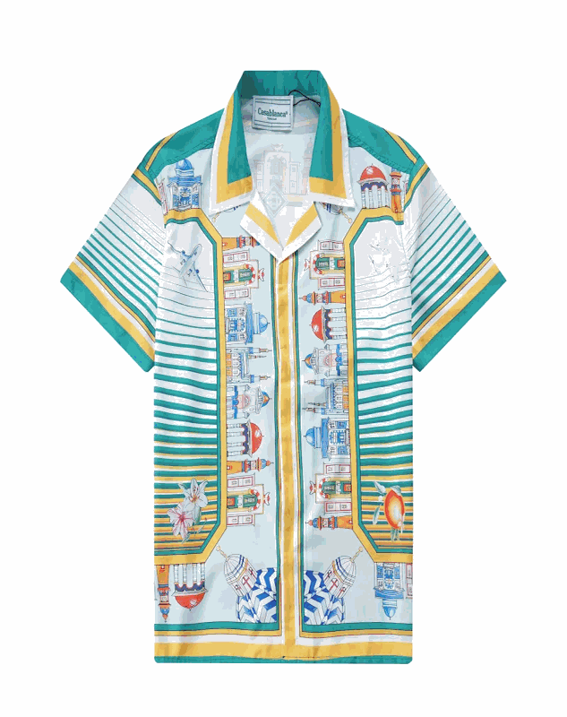 Casablanca Shirts Short-Sleeve Printed Button-Up Shirt product detail image 1