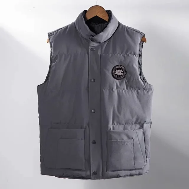 Canada Goose Vests Padded stand-collar snap-front vest with patch pockets product detail image 1