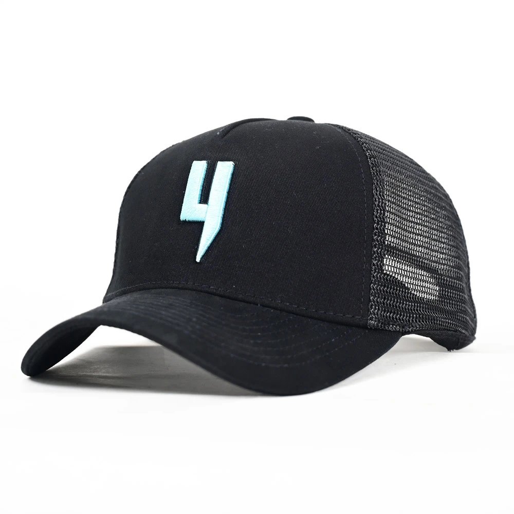 Unbranded Hats Mesh-back trucker cap with embroidered lightning graphic — 28
