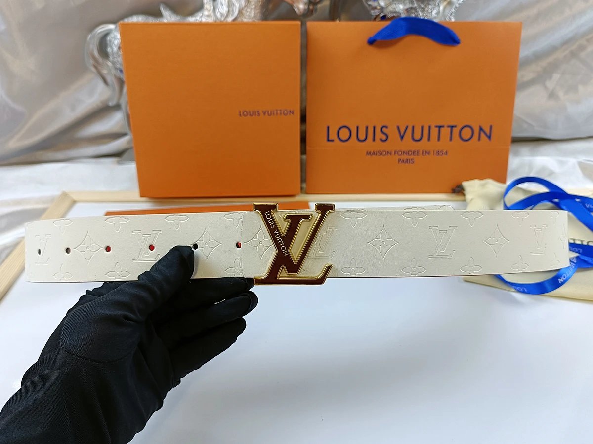 Louis Vuitton Belts Monogram embossed belt with LV buckle image 7