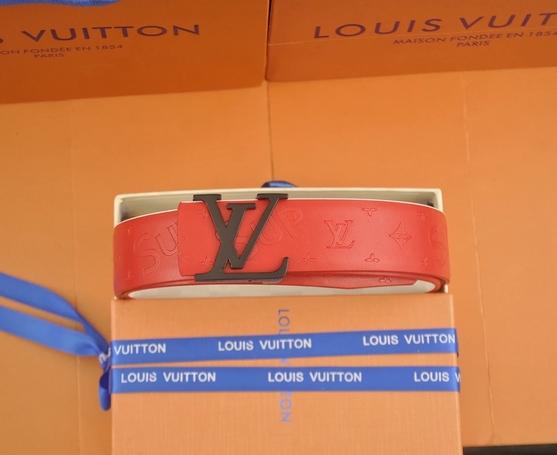 Louis Vuitton Belts Tiger-head buckle belt with monogram and graphic patches image 7