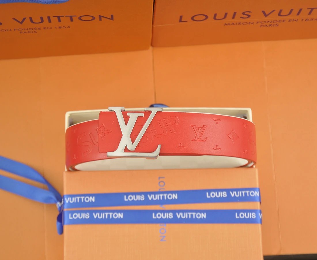 Louis Vuitton Belts Tiger-head buckle belt with monogram and graphic patches — 10