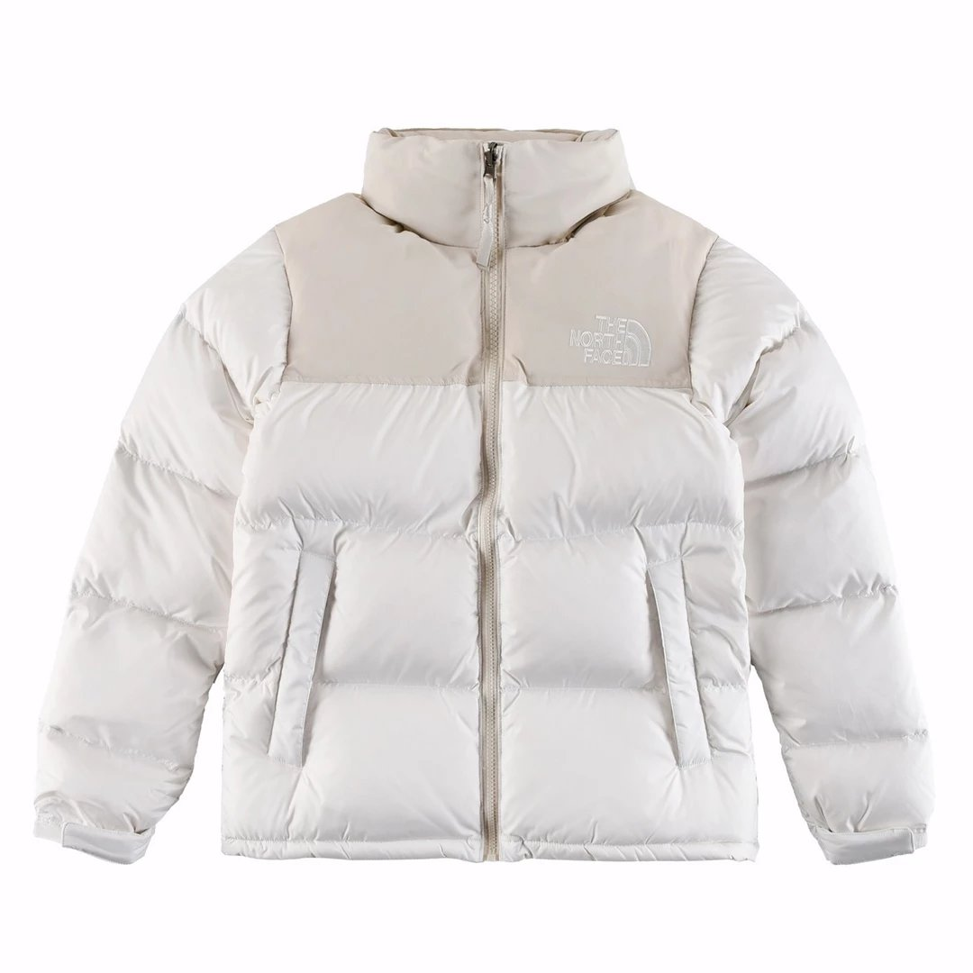 The North Face Down Jackets Color-blocked puffer jacket with stand collar — 14