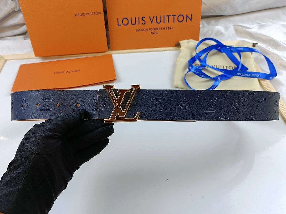 Louis Vuitton Belts Monogram embossed belt with LV buckle image 6