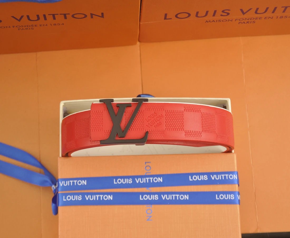 Louis Vuitton Belts Tiger-head buckle belt with monogram and graphic patches — 9
