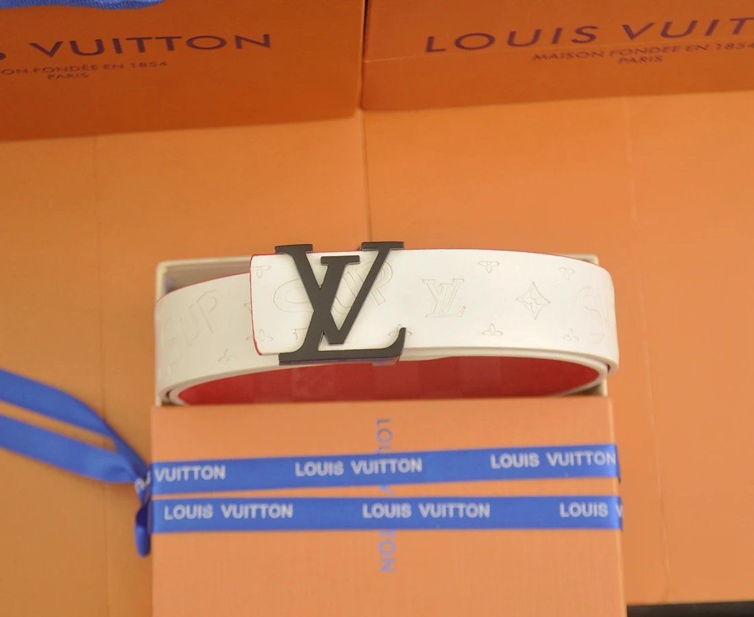 Louis Vuitton Belts Tiger-head buckle belt with monogram and graphic patches — 18