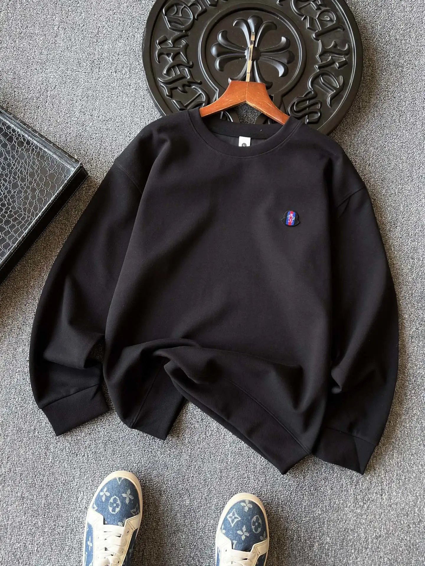 Moncler Half-Zip Polo Black Top Polo Shirt - 10