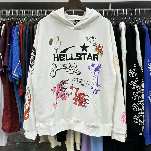 Hellstar Skull Graphic Washed Black Sweatpants - 13