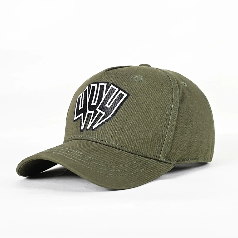 Unbranded Hats Mesh-back trucker cap with embroidered lightning graphic — 16
