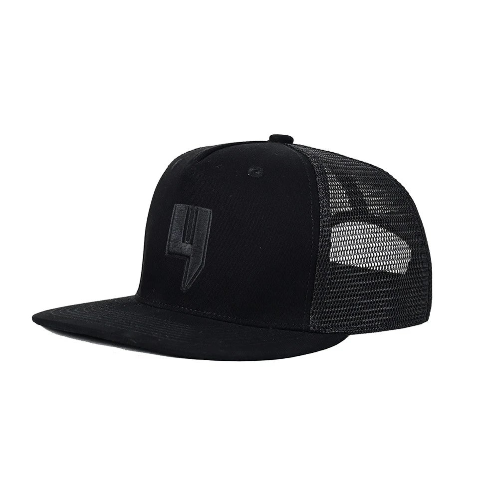 Unbranded Hats Mesh-back trucker cap with embroidered lightning graphic — 30