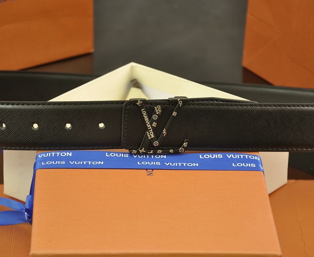 Louis Vuitton Belts LV initial buckle belt image 13