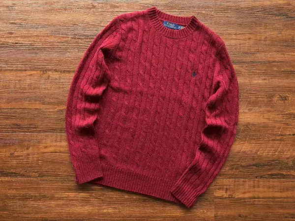 Ralph Lauren Quarter-Zip Sweater Coral - 14