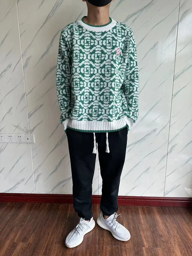 Casablanca Knitwear Logo Jacquard Knit Sweater product detail image 10