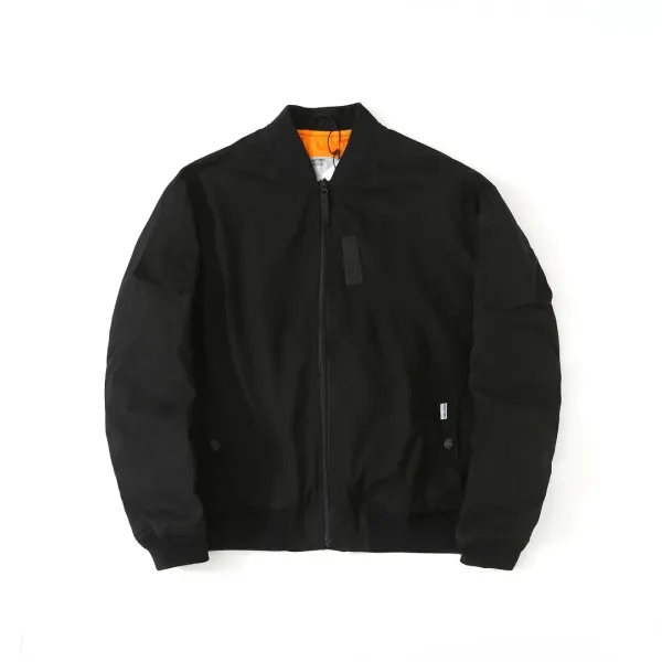 C.P. Company MA-1 Bomber Jacket Black Outerwear Jacket - 1