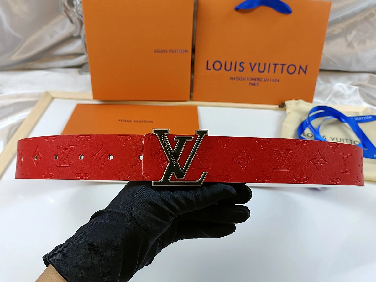 Louis Vuitton Belts Monogram embossed belt with LV buckle image 9
