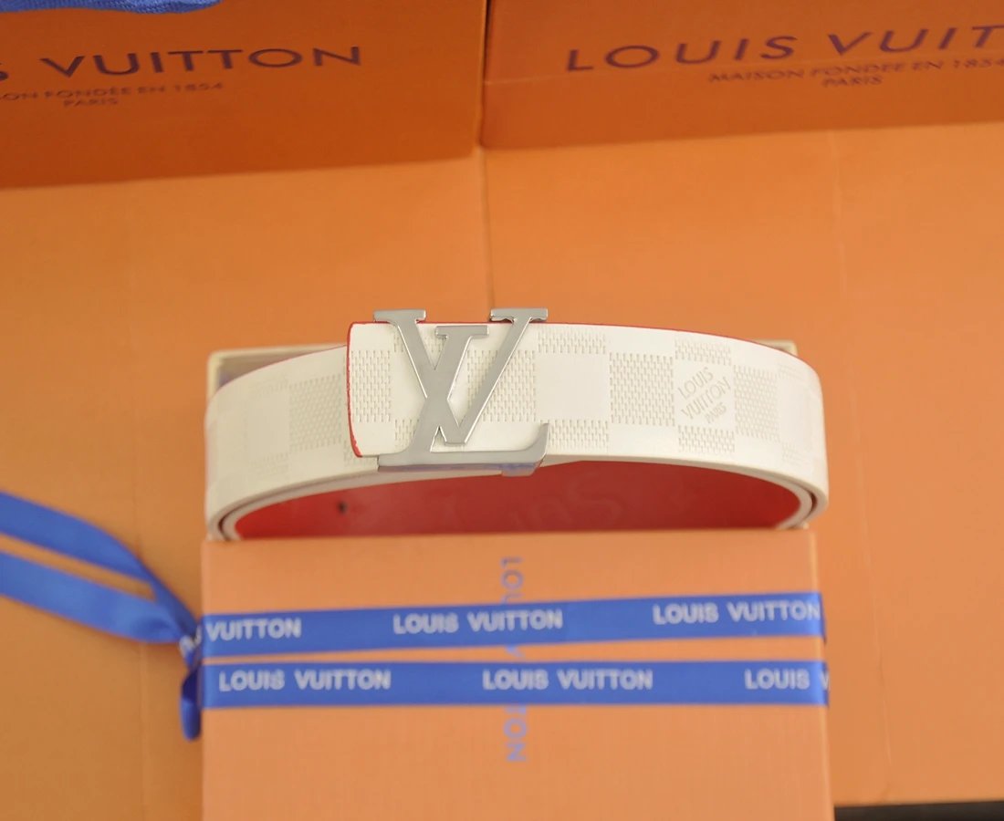 Louis Vuitton Belts Tiger-head buckle belt with monogram and graphic patches — 15