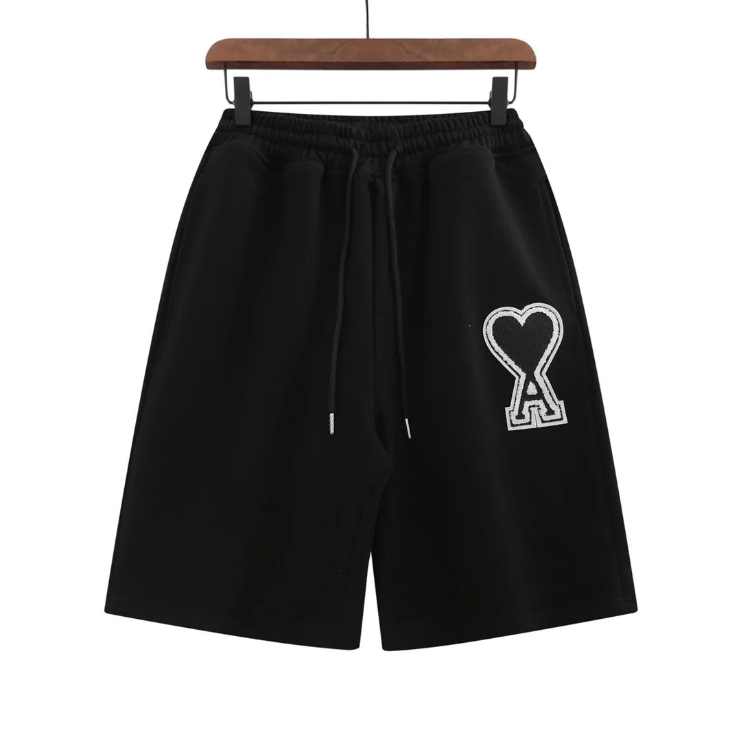 Ami Paris Heart-A Embroidered Casual Mid-Length Sweatpants - rep Ami Paris