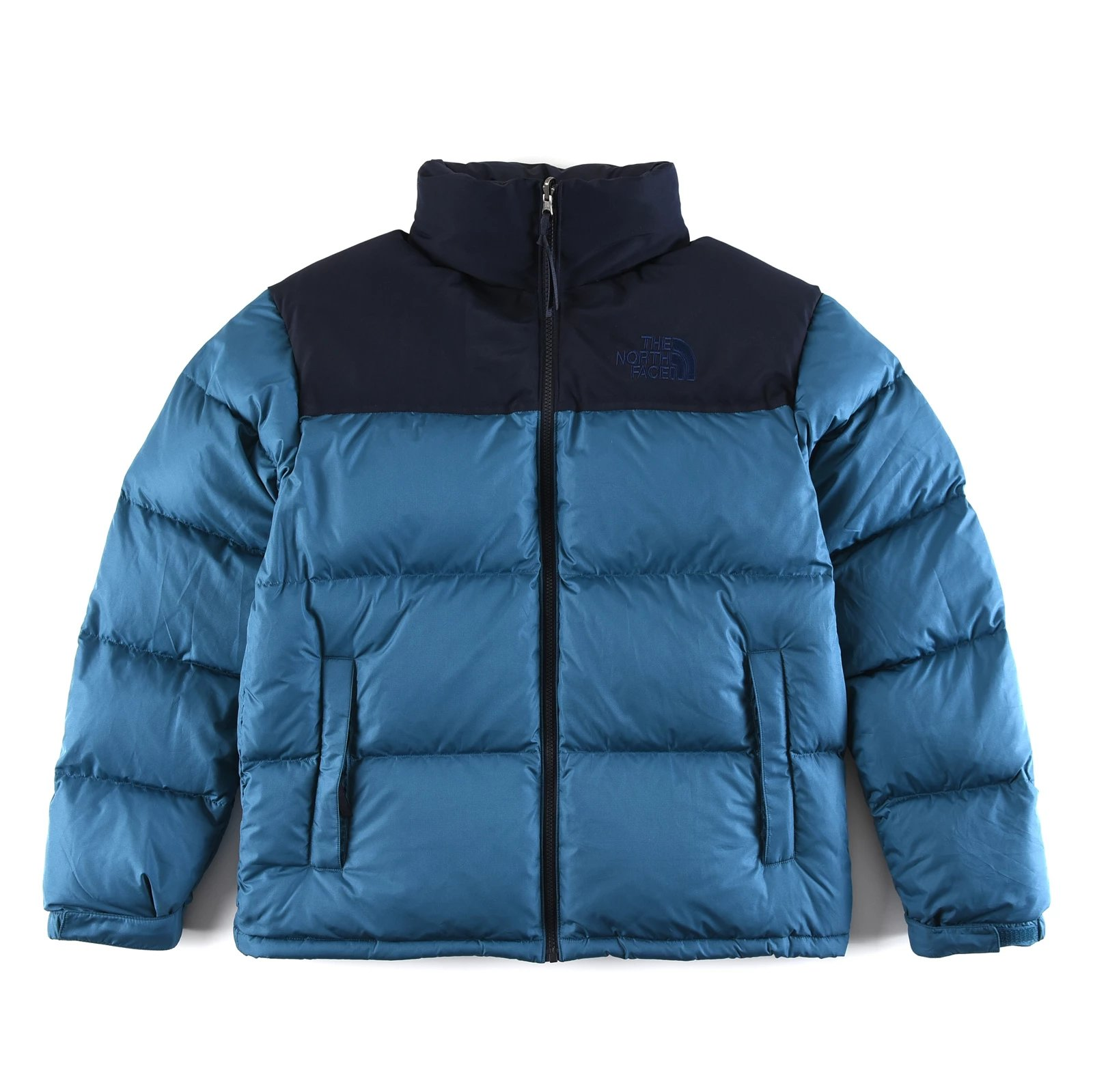 The North Face Down Jackets Color-blocked puffer jacket with stand collar — 12