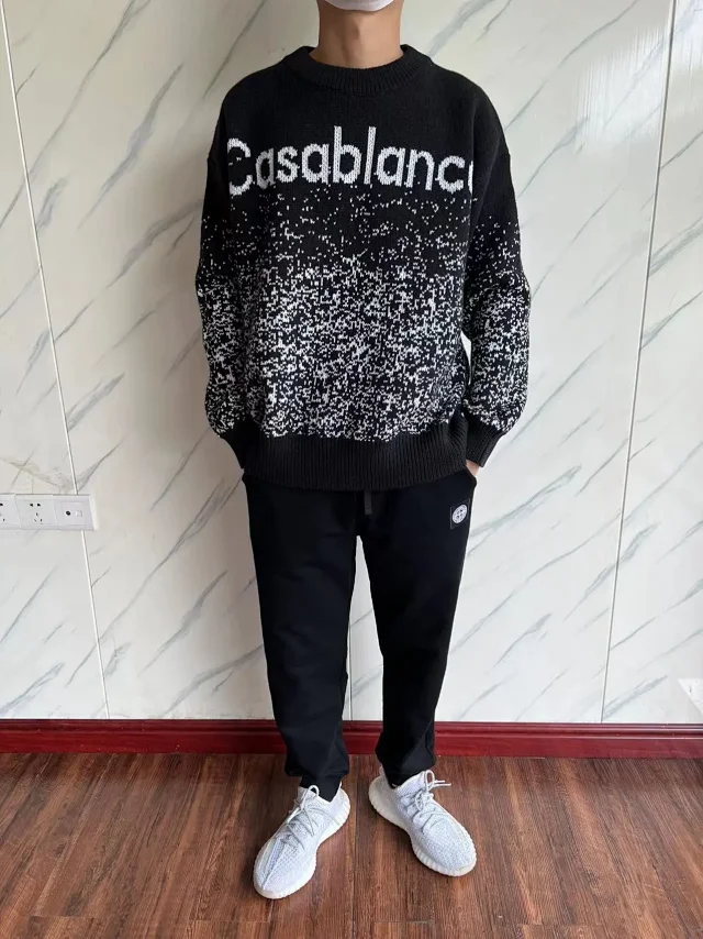 Casablanca Knitwear Logo Jacquard Knit Sweater product detail image 13