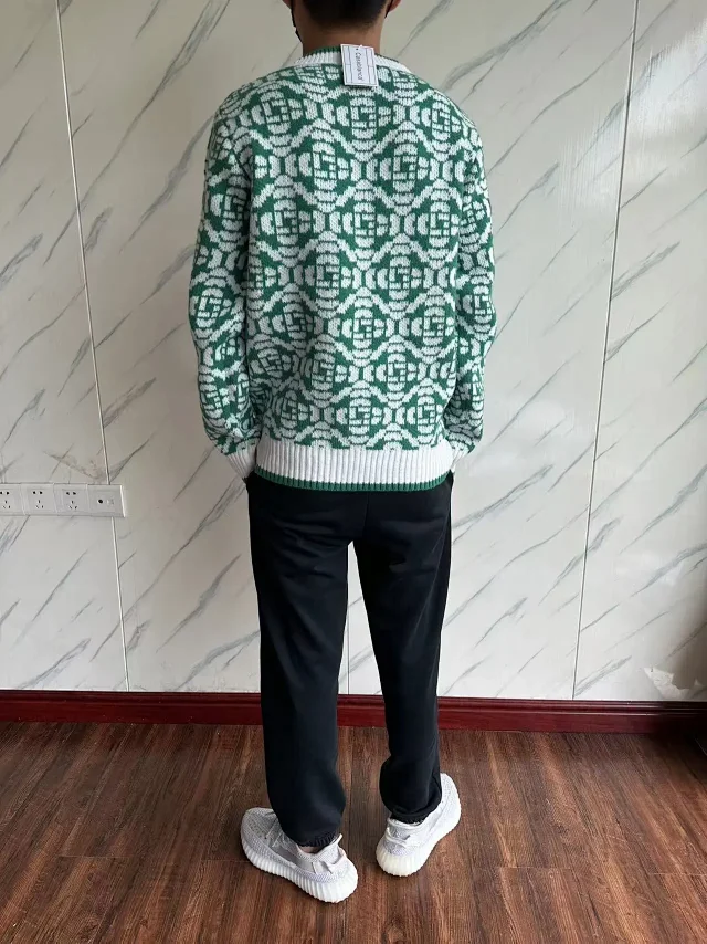 Casablanca Knitwear Logo Jacquard Knit Sweater product detail image 11