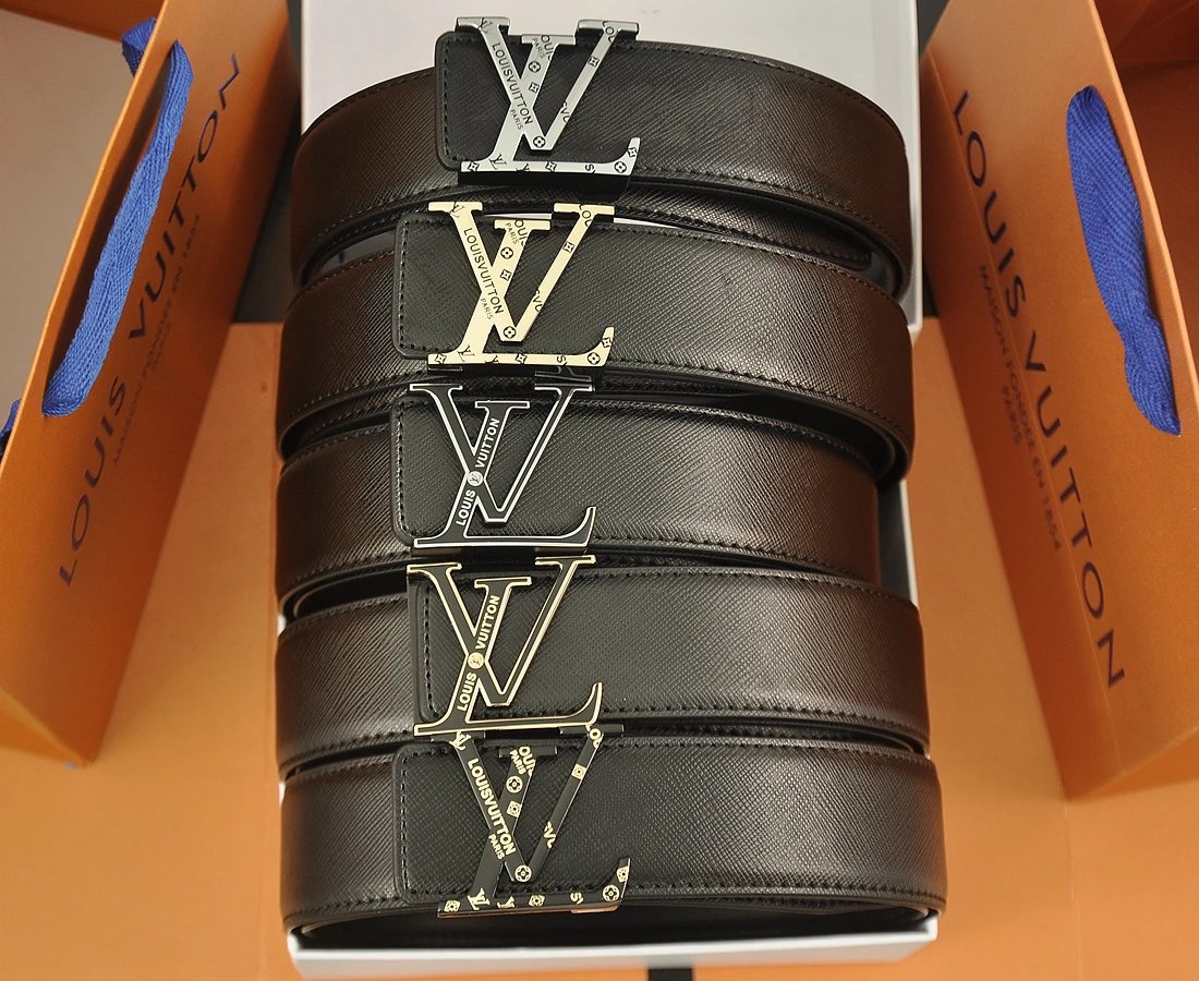 Louis Vuitton Belts LV initial buckle belt image 2