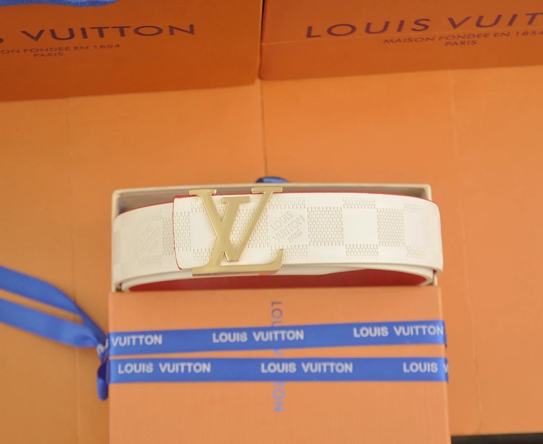 Louis Vuitton Belts Tiger-head buckle belt with monogram and graphic patches image 8