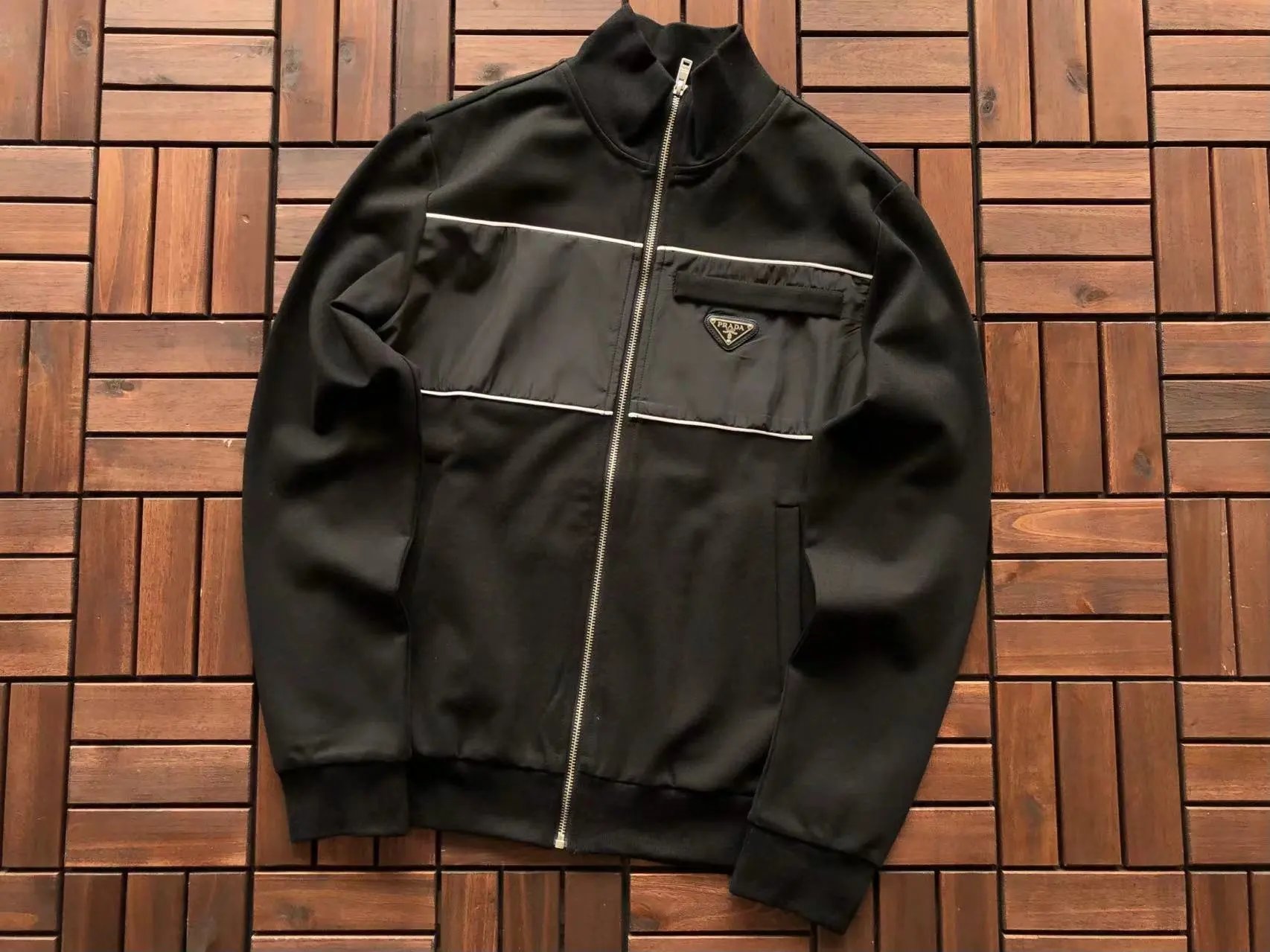 Prada Jackets Zip-up and utility jacket designs — 13
