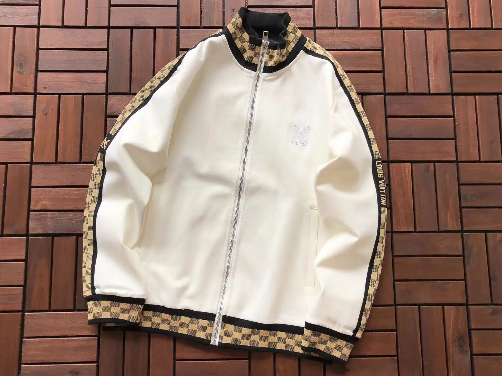 Louis Vuitton Monogram zip-up jacket and jogger trousers — 21