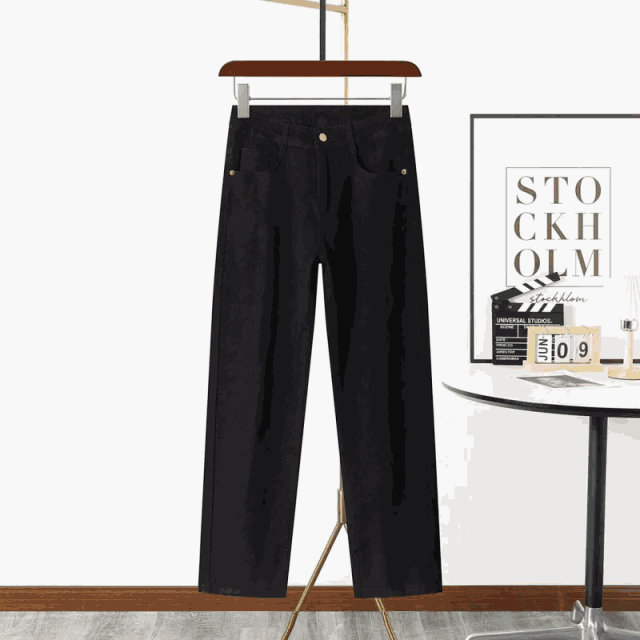 Louis Vuitton Jeans Straight-Leg Logo-Patch product detail image 1