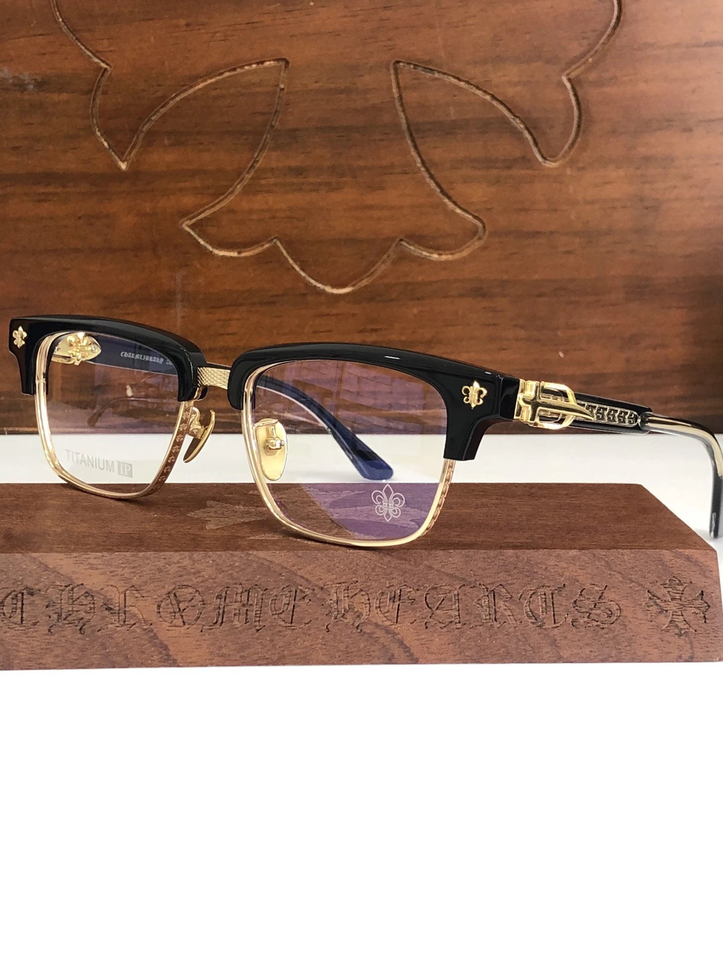 Chrome heart glasses