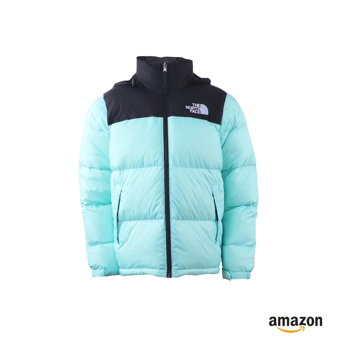 The North Face Down Jackets Color-blocked puffer jacket with stand collar — 21
