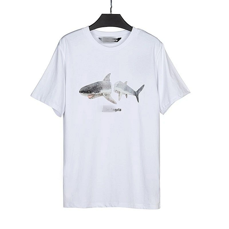 Palm Angels Shark Print Blue T-Shirt product detail 13 in Litbuy spreadsheet finds