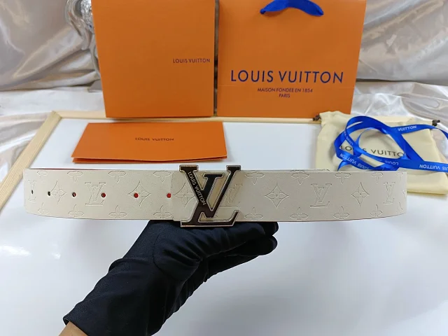 Louis Vuitton Belts Monogram embossed belt with LV buckle product detail image 8