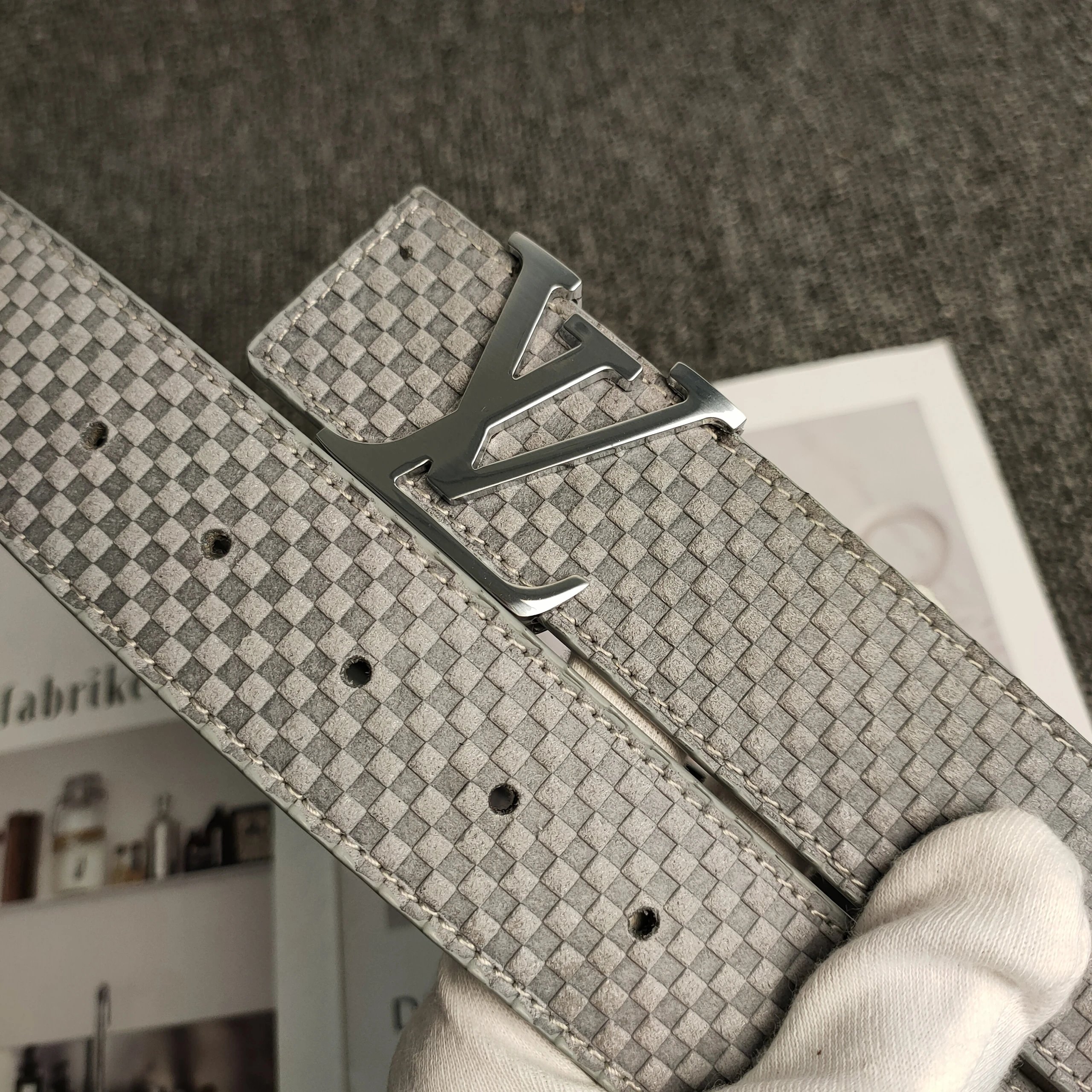 Louis Vuitton Belts Monogram embossed belt with LV buckle image 11