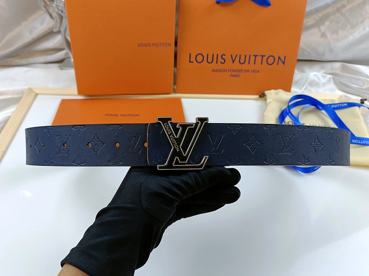 Louis Vuitton Belts Monogram embossed belt with LV buckle image 5