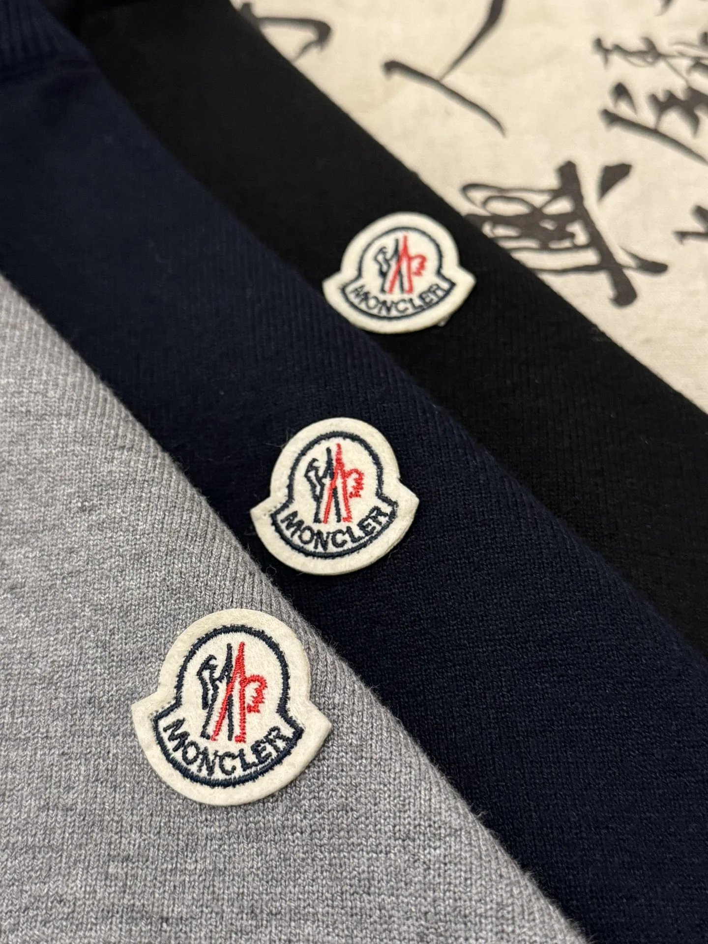 Moncler Half-Zip Polo Black Top Polo Shirt - 16