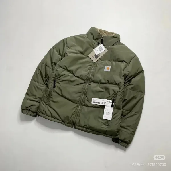 Carhartt Work In Progress Carhartt WIP Puffer Jacket Army Green Down Jacket - 1