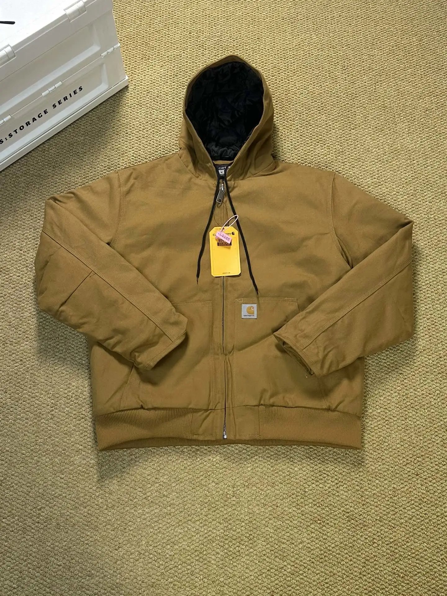 Carhartt Active Jac Original Fit Hooded Jacket Brown Outerwear Jacket