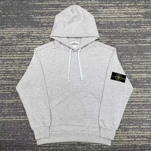 Stone Island Hoodies & Sweatshirts Hooded zip-front and pullover with compass sleeve badge product detail image 7