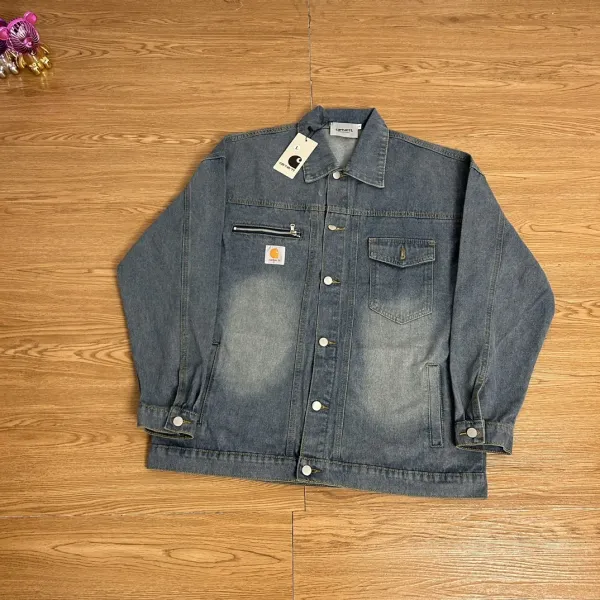 Carhartt Work In Progress Carhartt WIP Denim Jacket Medium Wash Blue Denim Jacket - 1