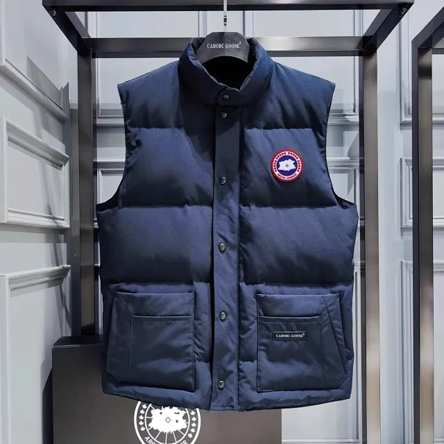 Canada Goose Vests Padded stand-collar snap-front vest with patch pockets product detail image 8