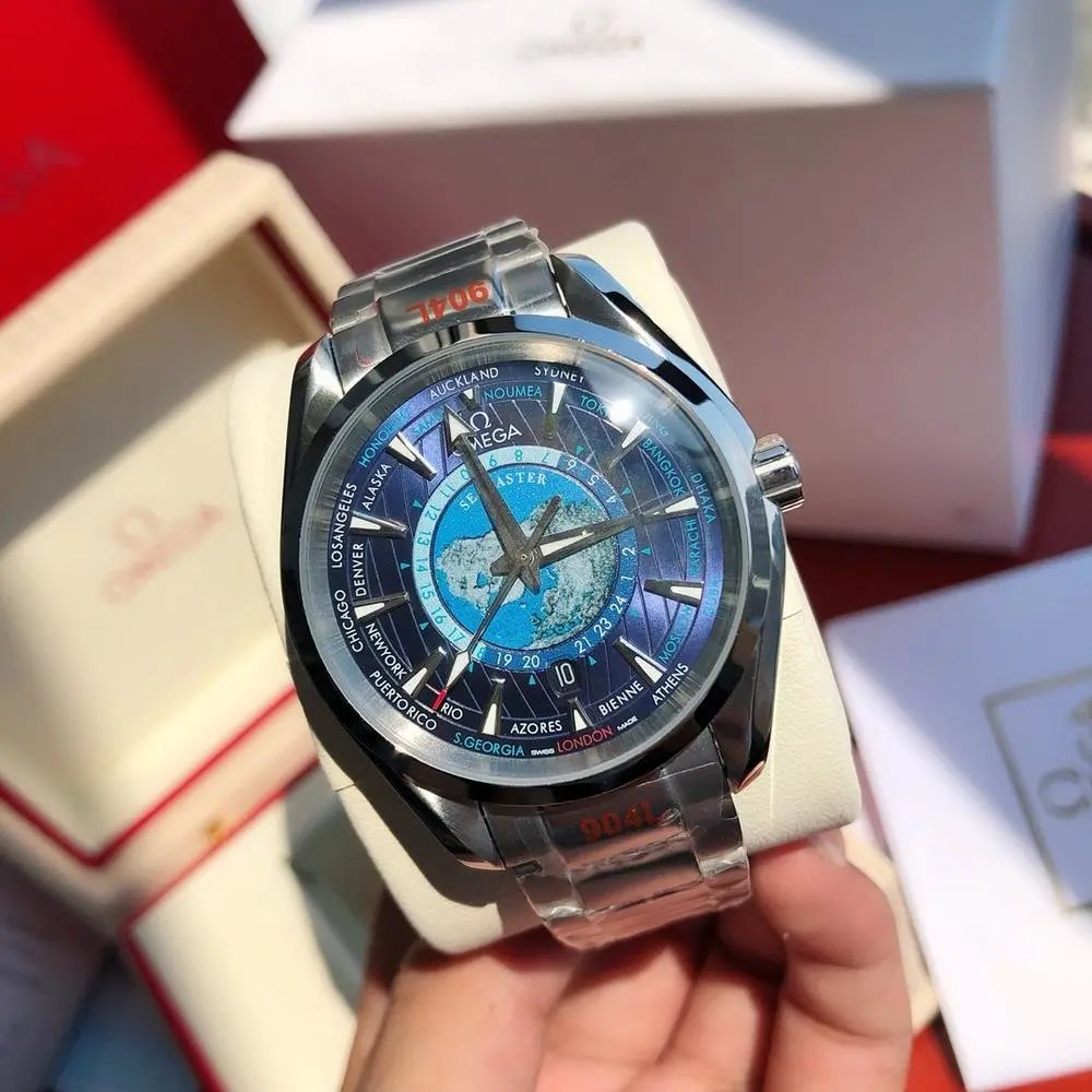 Omega 220.10.43.22.03.001 Seamaster Aqua Terra Worldtimer wrist watch — W2CFinds curated find
