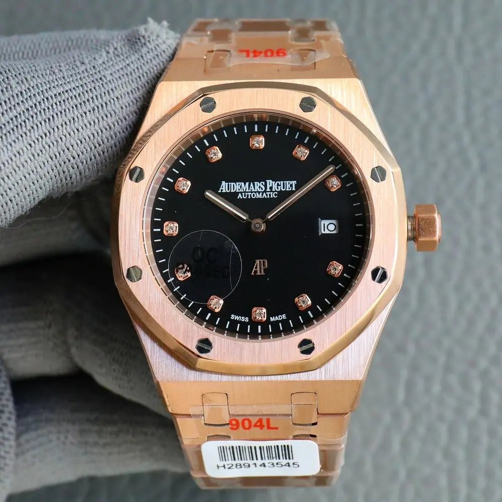 Audemars Piguet Royal Oak diamond‑index rose‑gold wristwatch — W2CFinds curated find