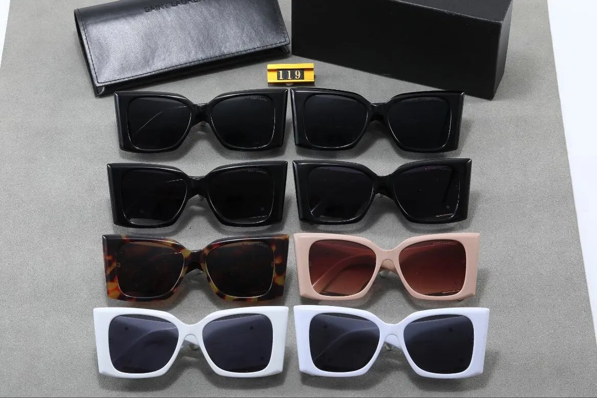 Saint Laurent SL 119 Oversized Square Sunglasses - Black Acetate