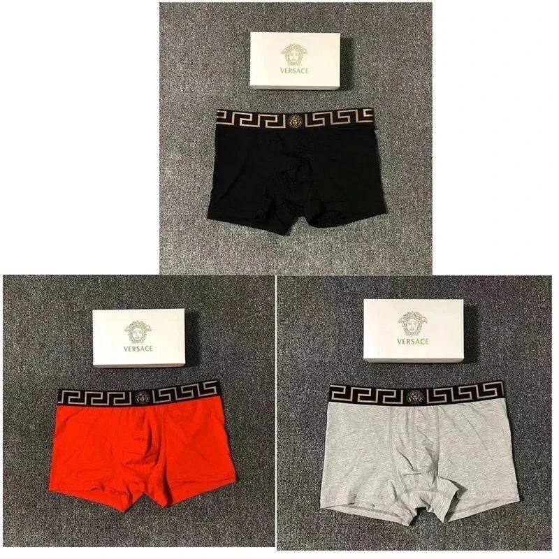 Versace gray, black, and red gift set