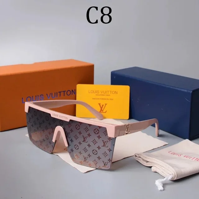 Louis Vuitton Eyewear Oversized shield sunglasses with LV monogram lenses product detail image 10