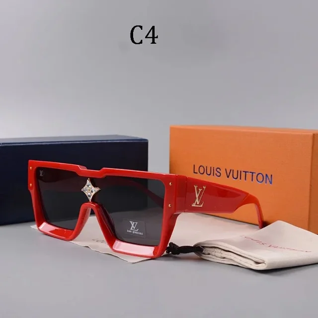 Louis Vuitton Eyewear Oversized shield sunglasses with LV monogram lenses product detail image 17