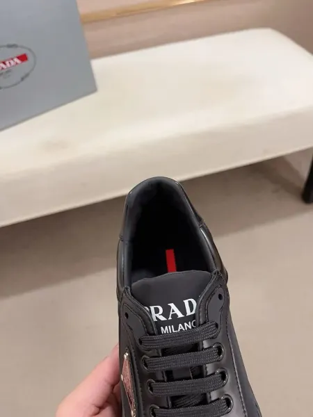 Prada Re-Nylon Triangle Logo Black Chunky Sneakers - 9